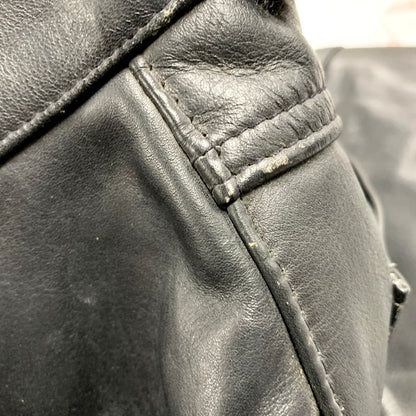 【中古品】【メンズ】 600 BLK USA製 IDEAL ZIP GENUINE STEERHIDE LEATHER PANTS イデアルジップ ジェニュインステアハイドレザーパンツ ズボン ボトムス 156-250515-ma-08-izu サイズ：26 カラー：黒 万代Net店