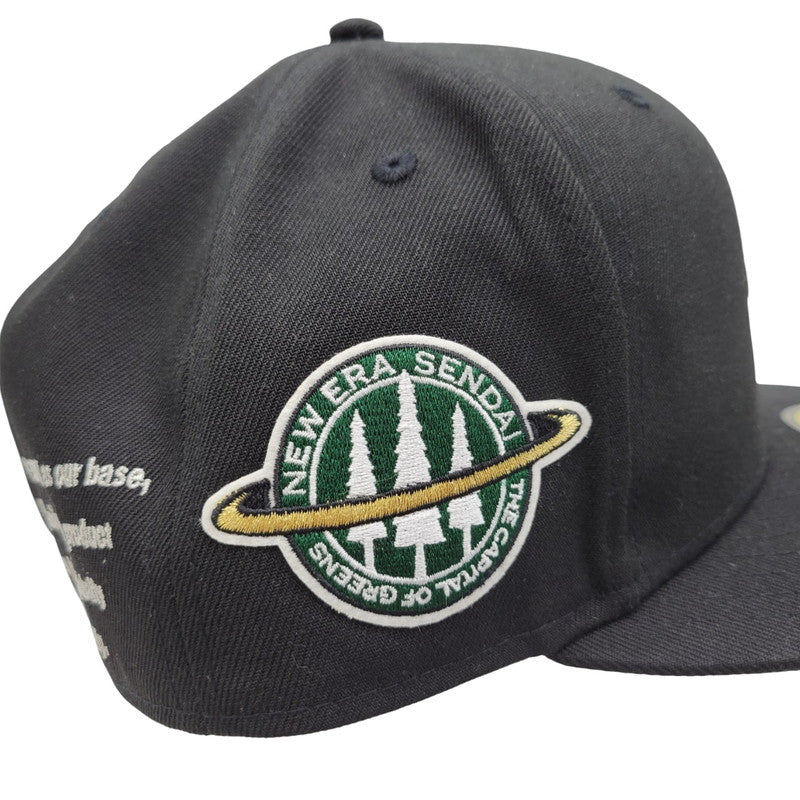 【中古品】【メンズ/レディース】 NEW ERA ニューエラ SENDAI 59FIFTY BB CAP ベースボールキャップ BBキャップ ロゴ 刺繍 帽子 服飾雑貨 185-250516-ay-03-izu サイズ：7 7/8(62.5cm) カラー：ブラック 万代Net店