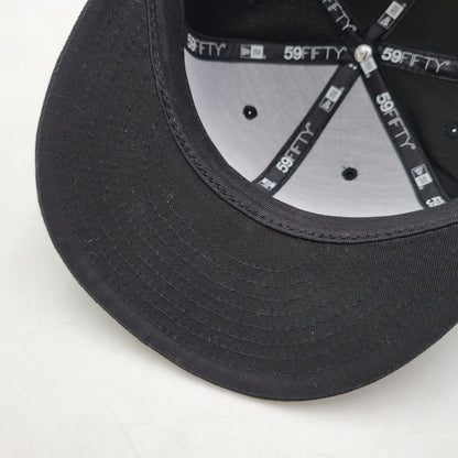【中古品】【メンズ/レディース】 NEW ERA ニューエラ SENDAI 59FIFTY BB CAP ベースボールキャップ BBキャップ ロゴ 刺繍 帽子 服飾雑貨 185-250516-ay-03-izu サイズ：7 7/8(62.5cm) カラー：ブラック 万代Net店