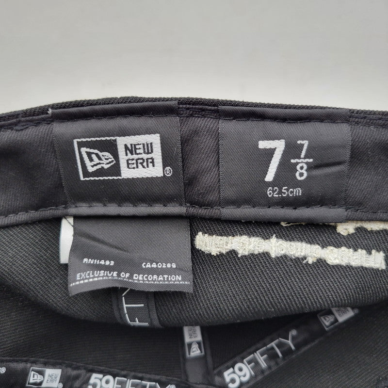 【中古品】【メンズ/レディース】 NEW ERA ニューエラ SENDAI 59FIFTY BB CAP ベースボールキャップ BBキャップ ロゴ 刺繍 帽子 服飾雑貨 185-250516-ay-03-izu サイズ：7 7/8(62.5cm) カラー：ブラック 万代Net店