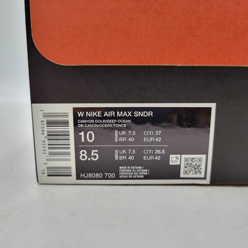【中古品】【メンズ】 NIKE ナイキ WOMEN'S AIR MAX SNDR HJ8080-700 ウィメンズ エア マックス サンダー スニーカー シューズ 靴 160-250516-ay-07-izu サイズ：27cm カラー：CANYON GOLD/DEEP OCEAN 万代Net店