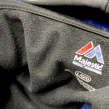 【中古品】【メンズ】 MAJESTIC マジェスティック 14AW CHICAGO CUBS ZIP UP HOODED JERJEY シカゴカブス ジップアップフーデッドジャージ トップス アウター 長袖 148-250516-ma-04-izu サイズ：L カラー：黒 万代Net店
