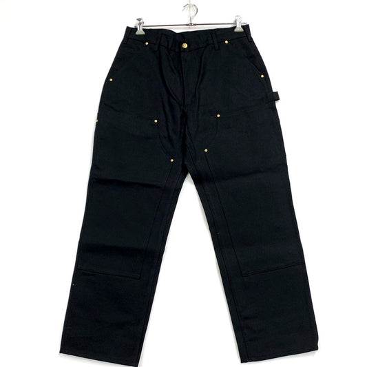 【中古品】【メンズ】 Carhartt カーハート 106679 BLK LOOSE FIT DUCK DOUBLE FRONT UTILITY WORK PANT ルーズフィット ダック ダブルフロント ユーティリティ ワークパンツ ボトムス パンツ 150-250516-km-03-izu サイズ：36×30 カラー：ブラック 万代Net店