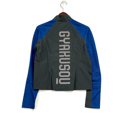 【中古美品】【メンズ】 GYAKUSOU×NIKE 856253-004 TRACK JERSEY ギャクソウxナイキ トラックジャージ ジャケット トップス 長袖 140-250516-km-07-izu サイズ：S カラー：グレー/ブルー 万代Net店