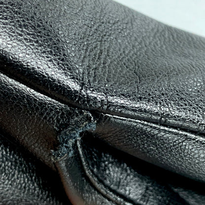 【中古品】【メンズ】 FAKE LEATHER SLACKS PANTS フェイクレザースラックスパンツ ボトムス 153-250517-as-28-izu サイズ：M カラー：ブラック 万代Net店