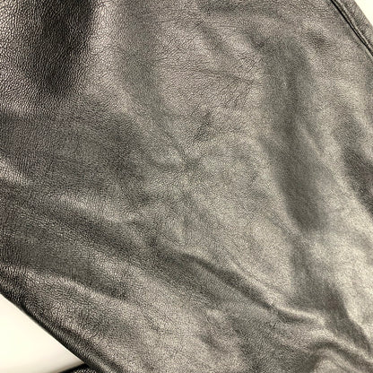 【中古品】【メンズ】 FAKE LEATHER SLACKS PANTS フェイクレザースラックスパンツ ボトムス 153-250517-as-28-izu サイズ：M カラー：ブラック 万代Net店