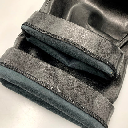【中古品】【メンズ】 FAKE LEATHER SLACKS PANTS フェイクレザースラックスパンツ ボトムス 153-250517-as-28-izu サイズ：M カラー：ブラック 万代Net店