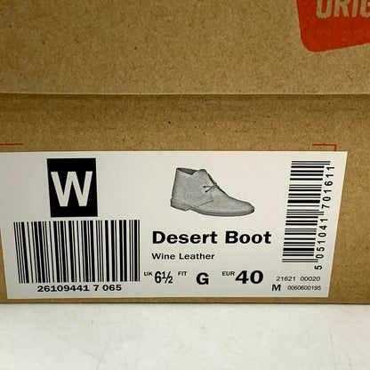 【中古品】【メンズ/レディース】 Clarks クラークス DESERT BOOT 26109441 デザートブーツ シューズ 靴 164-250517-as-06-izu サイズ：UK6.5 カラー：WINE LEATHER 万代Net店