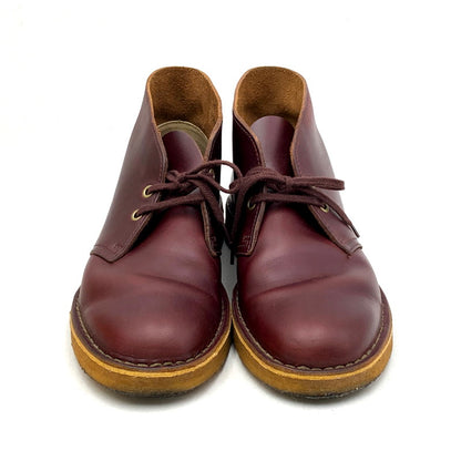 【中古品】【メンズ/レディース】 Clarks クラークス DESERT BOOT 26109441 デザートブーツ シューズ 靴 164-250517-as-06-izu サイズ：UK6.5 カラー：WINE LEATHER 万代Net店