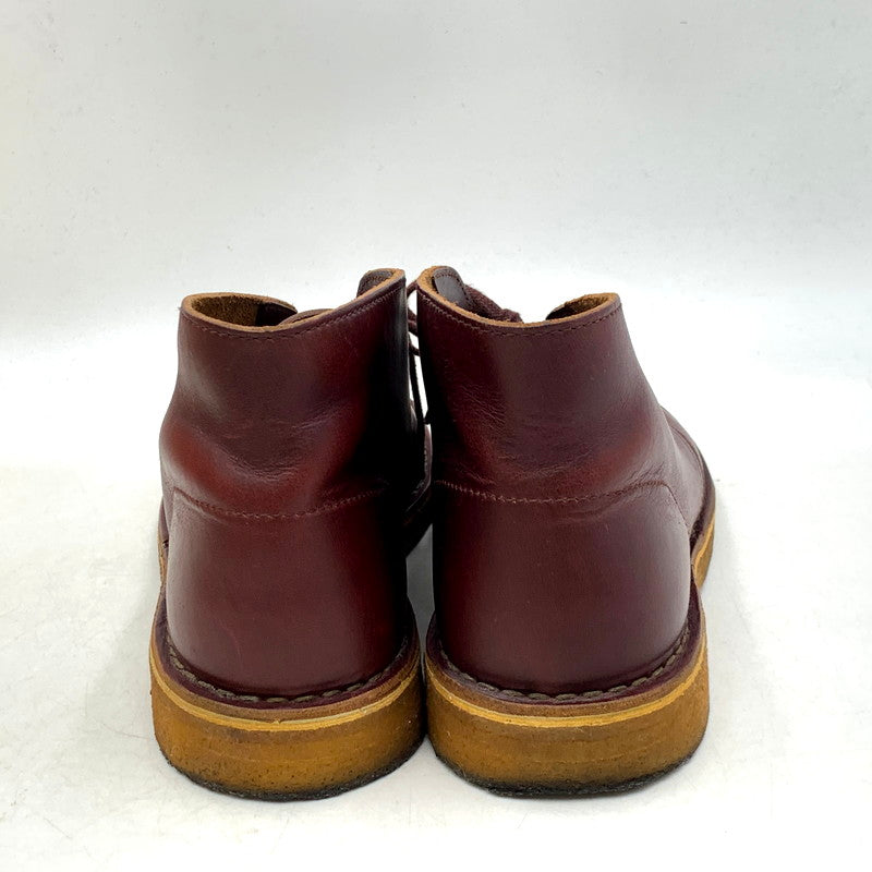 【中古品】【メンズ/レディース】 Clarks クラークス DESERT BOOT 26109441 デザートブーツ シューズ 靴 164-250517-as-06-izu サイズ：UK6.5 カラー：WINE LEATHER 万代Net店