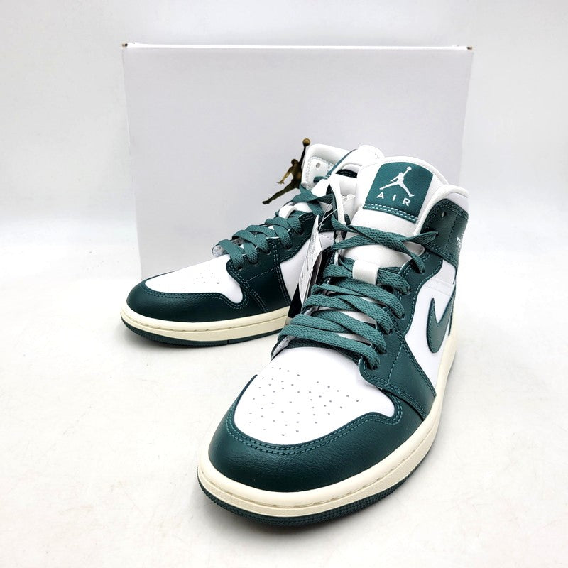 【中古美品】【レディース】 NIKE ナイキ WMNS AIR JORDAN 1 MID BQ6472-133 ウィメンズ エア ジョーダン 1 ミッド スニーカー シューズ 靴 166-250518-as-03-izu サイズ：24.5cm カラー：WHITE/OXIDIZED GREEN-SAIL 万代Net店