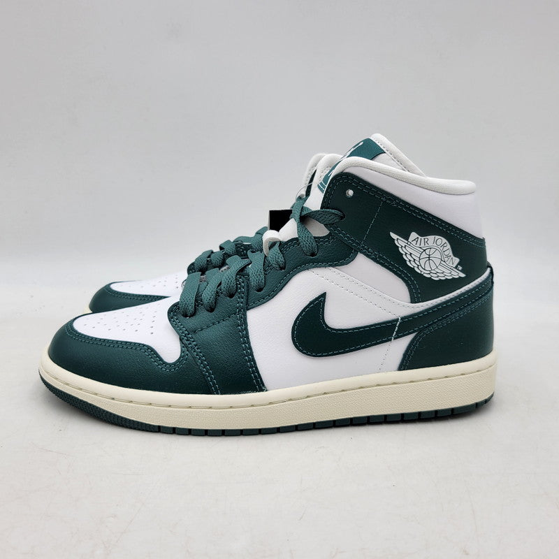 【中古美品】【レディース】 NIKE ナイキ WMNS AIR JORDAN 1 MID BQ6472-133 ウィメンズ エア ジョーダン 1 ミッド スニーカー シューズ 靴 166-250518-as-03-izu サイズ：24.5cm カラー：WHITE/OXIDIZED GREEN-SAIL 万代Net店
