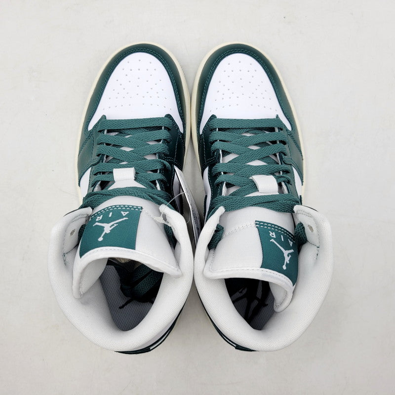 【中古美品】【レディース】 NIKE ナイキ WMNS AIR JORDAN 1 MID BQ6472-133 ウィメンズ エア ジョーダン 1 ミッド スニーカー シューズ 靴 166-250518-as-03-izu サイズ：24.5cm カラー：WHITE/OXIDIZED GREEN-SAIL 万代Net店