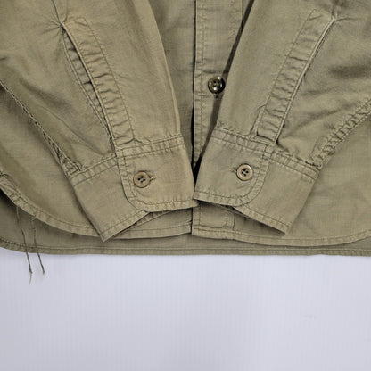 【中古品】【メンズ】 N-3 UTILITY SHIRT ユーティリティーシャツ 長袖 トップス 145-250518-as-06-izu カラー：カーキ 万代Net店