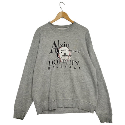 【現状渡し品】【メンズ】 FRUIT OF THE LOOM フルーツオブザルーム BASEBALL SWEATSHIRT ベースボール スウェットシャツ トレーナー 長袖 トップス 146-250728-as-17-izu サイズ：L カラー：グレー 万代Net店