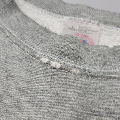 【現状渡し品】【メンズ】 FRUIT OF THE LOOM フルーツオブザルーム BASEBALL SWEATSHIRT ベースボール スウェットシャツ トレーナー 長袖 トップス 146-250728-as-17-izu サイズ：L カラー：グレー 万代Net店