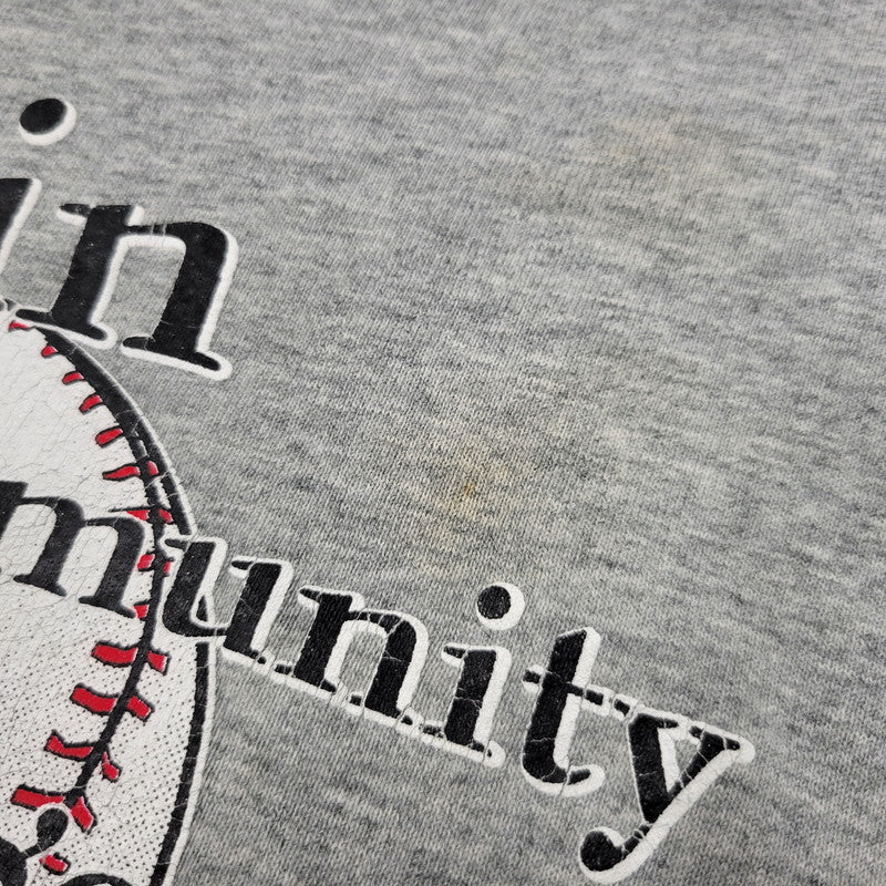 【現状渡し品】【メンズ】 FRUIT OF THE LOOM フルーツオブザルーム BASEBALL SWEATSHIRT ベースボール スウェットシャツ トレーナー 長袖 トップス 146-250728-as-17-izu サイズ：L カラー：グレー 万代Net店