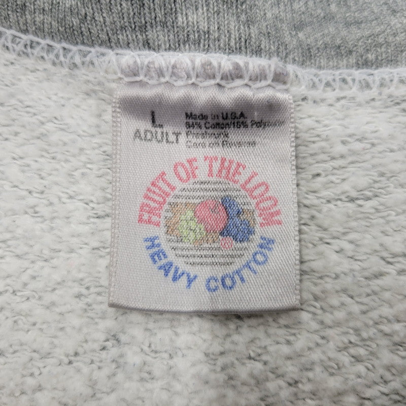 【現状渡し品】【メンズ】 FRUIT OF THE LOOM フルーツオブザルーム BASEBALL SWEATSHIRT ベースボール スウェットシャツ トレーナー 長袖 トップス 146-250728-as-17-izu サイズ：L カラー：グレー 万代Net店