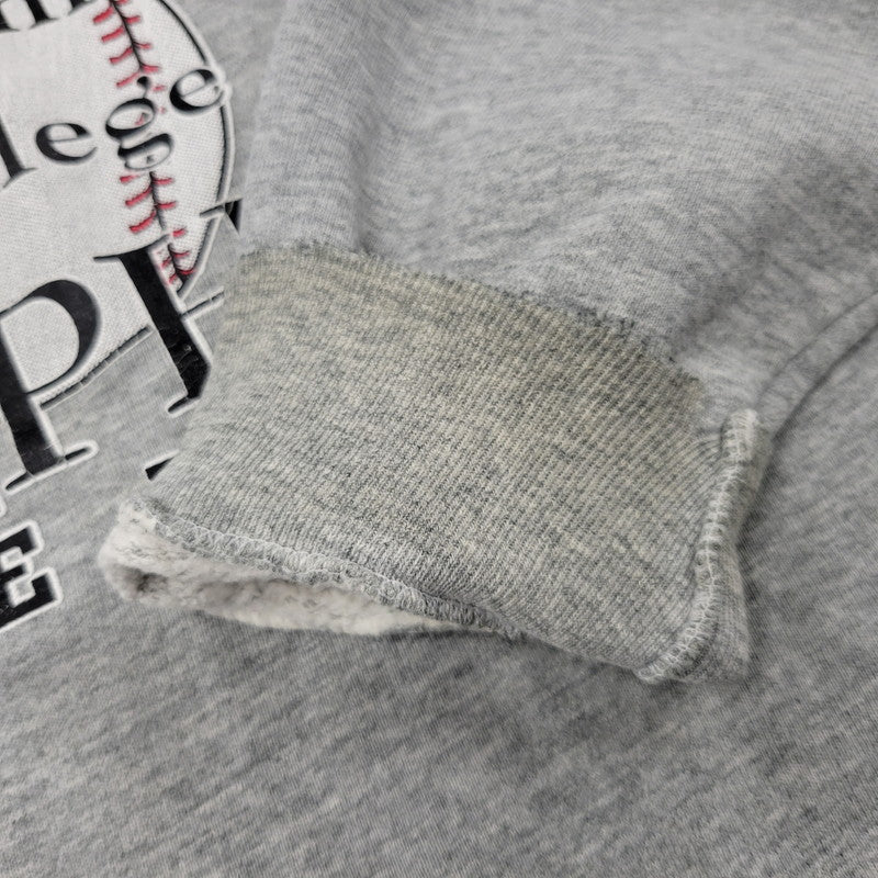【現状渡し品】【メンズ】 FRUIT OF THE LOOM フルーツオブザルーム BASEBALL SWEATSHIRT ベースボール スウェットシャツ トレーナー 長袖 トップス 146-250728-as-17-izu サイズ：L カラー：グレー 万代Net店