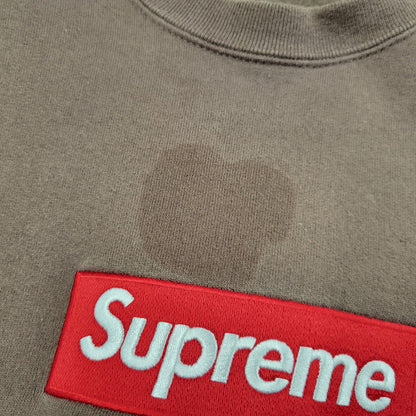 【中古品】【メンズ】 Supreme シュプリーム 22AW BOX LOGO CREWNECK ボックスロゴ クルーネック トップス スウェット 長袖 149-250709-ma-21-izu サイズ：L カラー：BROWN 万代Net店