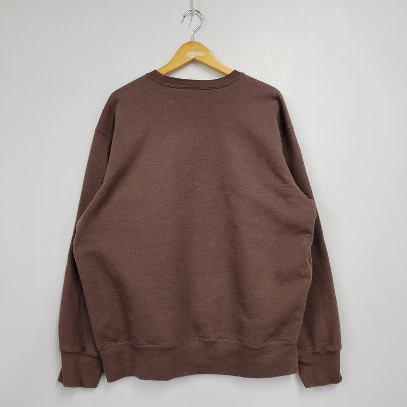【中古品】【メンズ】 Supreme シュプリーム 22AW BOX LOGO CREWNECK ボックスロゴ クルーネック トップス スウェット 長袖 149-250709-ma-21-izu サイズ：L カラー：BROWN 万代Net店