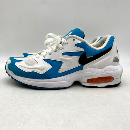 【中古品】【メンズ】 NIKE ナイキ AO1741-100 AIR MAX 2 LIGHT エアマックス 2 ライト 靴 スニーカー シューズ 160-250522-ma-07-izu サイズ：26.5cm カラー：WHITE/BLACK/BLUE LAGOON 万代Net店