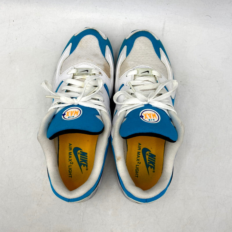 【中古品】【メンズ】 NIKE ナイキ AO1741-100 AIR MAX 2 LIGHT エアマックス 2 ライト 靴 スニーカー シューズ 160-250522-ma-07-izu サイズ：26.5cm カラー：WHITE/BLACK/BLUE LAGOON 万代Net店