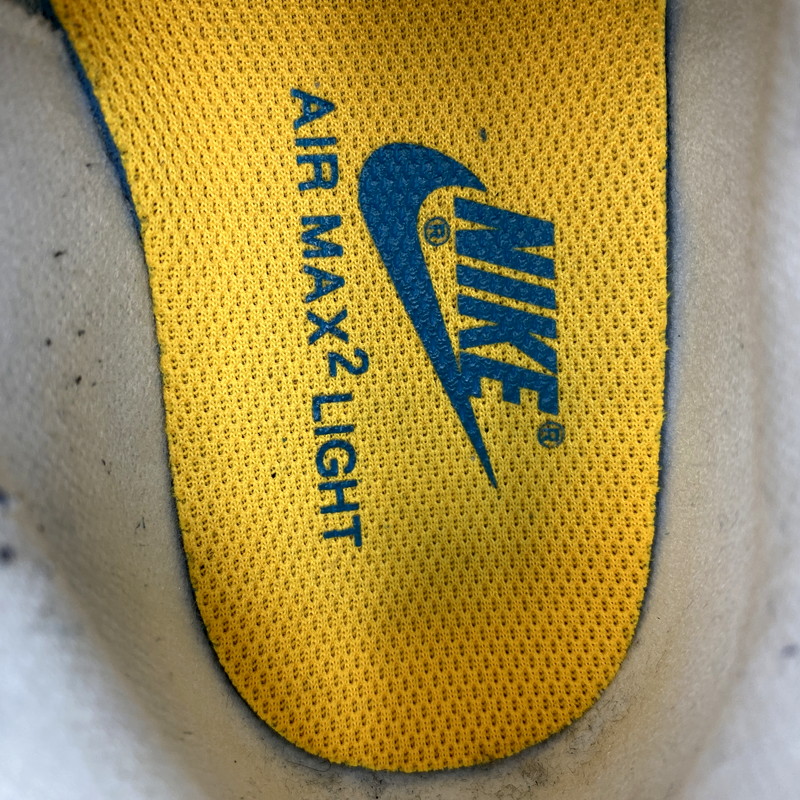 【中古品】【メンズ】 NIKE ナイキ AO1741-100 AIR MAX 2 LIGHT エアマックス 2 ライト 靴 スニーカー シューズ 160-250522-ma-07-izu サイズ：26.5cm カラー：WHITE/BLACK/BLUE LAGOON 万代Net店