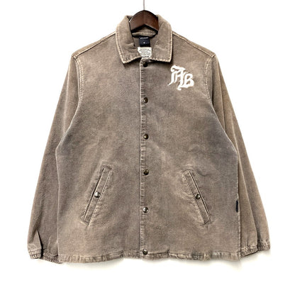 【現状渡し品】【メンズ】 APPLEBUM アップルバム CORDUROY COACH JACKET コーデュロイ コーチジャケット アウター 142-250524-as-27-izu サイズ：M カラー：グレー 万代Net店