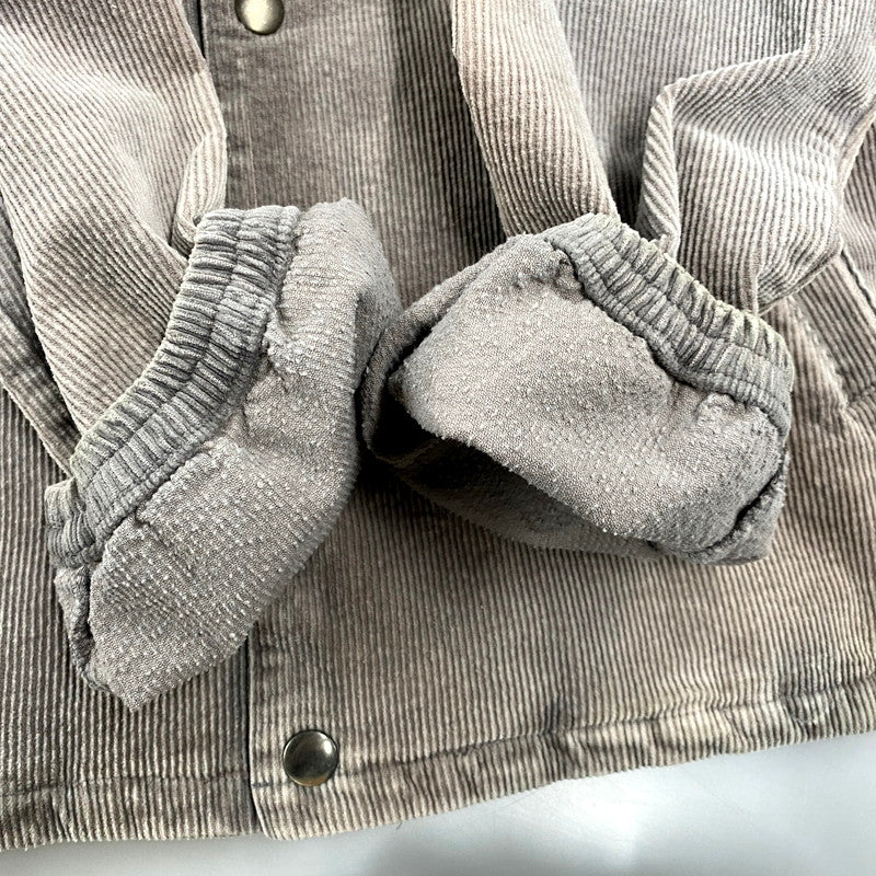 【現状渡し品】【メンズ】 APPLEBUM アップルバム CORDUROY COACH JACKET コーデュロイ コーチジャケット アウター 142-250524-as-27-izu サイズ：M カラー：グレー 万代Net店