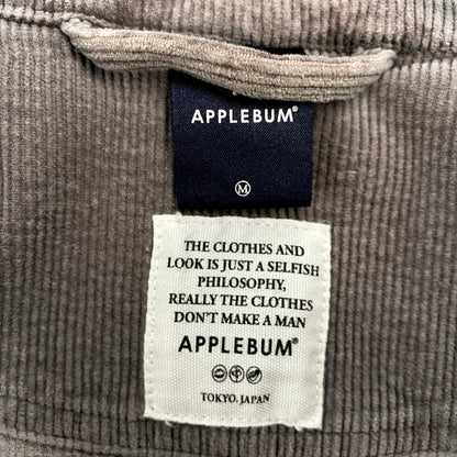 【現状渡し品】【メンズ】 APPLEBUM アップルバム CORDUROY COACH JACKET コーデュロイ コーチジャケット アウター 142-250524-as-27-izu サイズ：M カラー：グレー 万代Net店