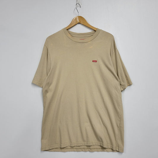 【中古品】【メンズ】 Supreme シュプリーム SMALL BOX TEE スモール ボックス Tシャツ 半袖 トップス 149-250713-as-23-izu サイズ：S カラー：ベージュ 万代Net店