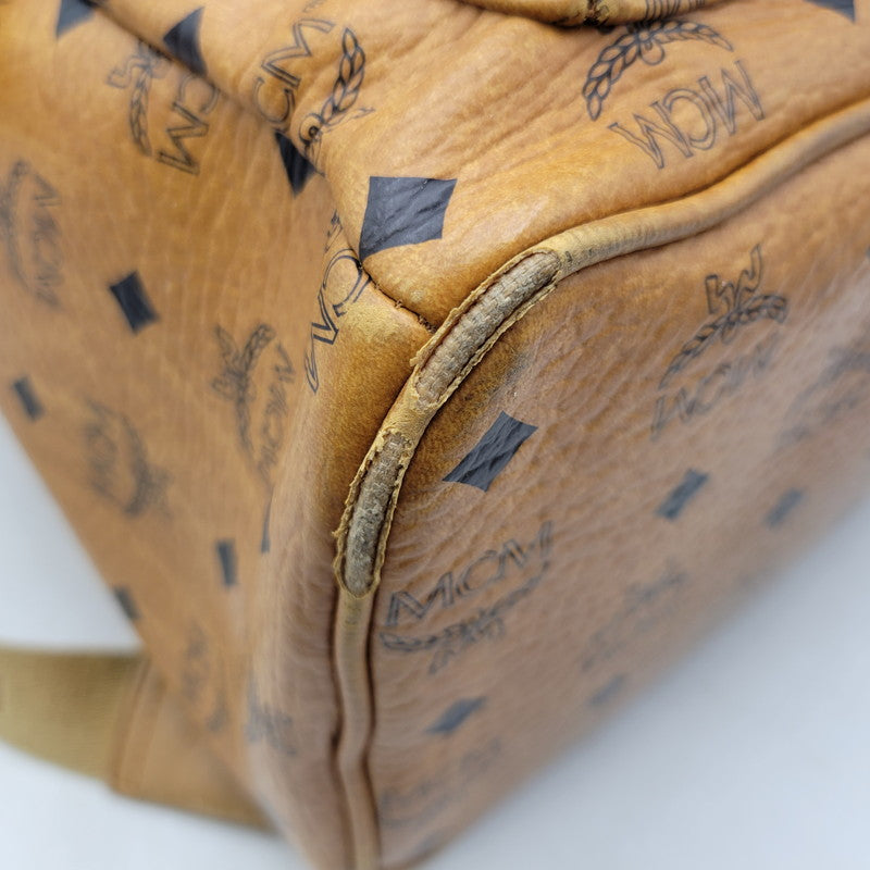 【現状渡し品】【メンズ/レディース】 MCM エム・シー・エム VISETOS STUDS BACKPACK MMK2AVE01 ヴィセトス スタッズ バックパック リュック バッグ カバン 鞄 180-250520-as-13-izu カラー：ブラウン 万代Net店