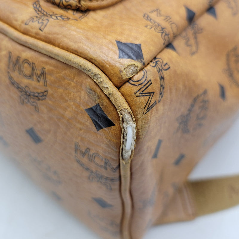 【現状渡し品】【メンズ/レディース】 MCM エム・シー・エム VISETOS STUDS BACKPACK MMK2AVE01 ヴィセトス スタッズ バックパック リュック バッグ カバン 鞄 180-250520-as-13-izu カラー：ブラウン 万代Net店