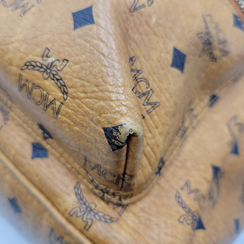 【現状渡し品】【メンズ/レディース】 MCM エム・シー・エム VISETOS STUDS BACKPACK MMK2AVE01 ヴィセトス スタッズ バックパック リュック バッグ カバン 鞄 180-250520-as-13-izu カラー：ブラウン 万代Net店