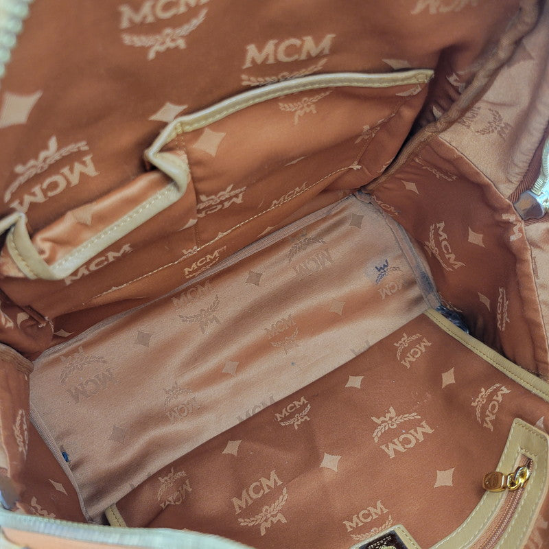 【現状渡し品】【メンズ/レディース】 MCM エム・シー・エム VISETOS STUDS BACKPACK MMK2AVE01 ヴィセトス スタッズ バックパック リュック バッグ カバン 鞄 180-250520-as-13-izu カラー：ブラウン 万代Net店