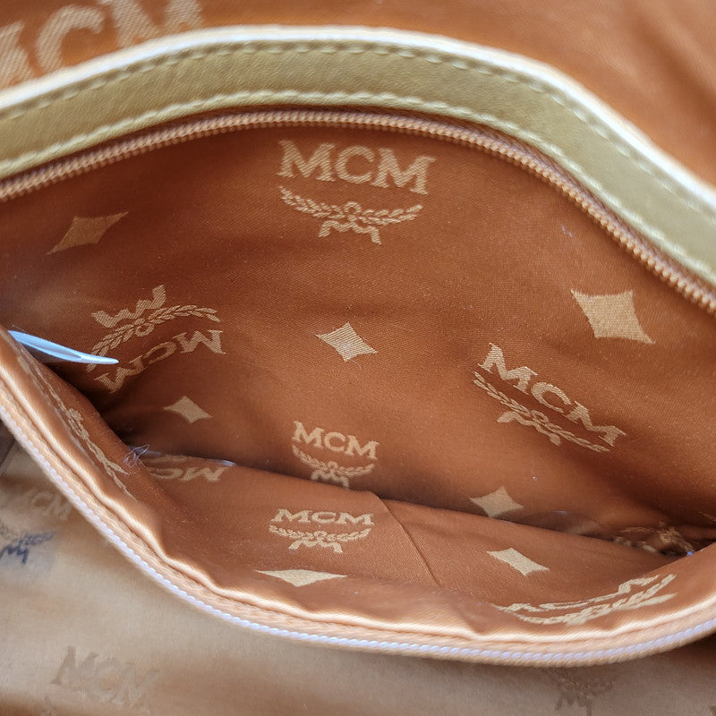 【現状渡し品】【メンズ/レディース】 MCM エム・シー・エム VISETOS STUDS BACKPACK MMK2AVE01 ヴィセトス スタッズ バックパック リュック バッグ カバン 鞄 180-250520-as-13-izu カラー：ブラウン 万代Net店