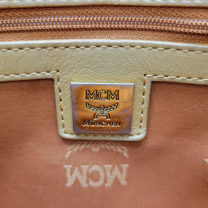 【現状渡し品】【メンズ/レディース】 MCM エム・シー・エム VISETOS STUDS BACKPACK MMK2AVE01 ヴィセトス スタッズ バックパック リュック バッグ カバン 鞄 180-250520-as-13-izu カラー：ブラウン 万代Net店