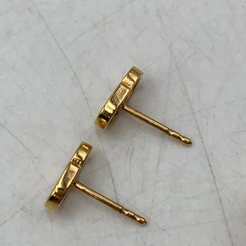 【中古品】【レディース】 Christian Dior クリスチャンディオール CLAIR D LUNE CD LOGO LINESTONE PIERCE クレール ディー リュヌ CDロゴ ラインストーン ピアス アクセサリー 182-250521-as-13-izu カラー：ゴールド 万代Net店