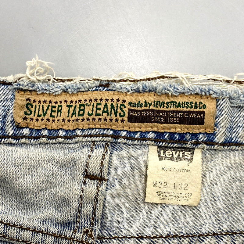 【現状渡し品】【メンズ】 Levi's リーバイス SILVER TAB DENIM PANTS 41550-0791 シルバータブ デニムパンツ メキシコ製 ジーンズ ボトムス 157-250521-as-09-izu サイズ：32×32 カラー：ライトインディゴ 万代Net店