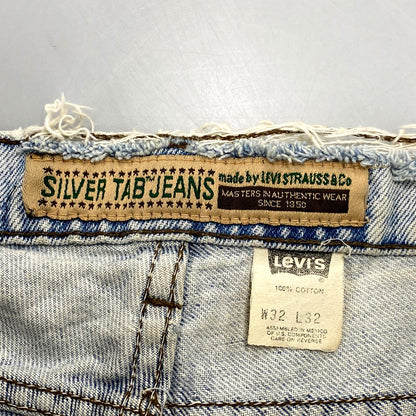 【現状渡し品】【メンズ】 Levi's リーバイス SILVER TAB DENIM PANTS 41550-0791 シルバータブ デニムパンツ メキシコ製 ジーンズ ボトムス 157-250521-as-09-izu サイズ：32×32 カラー：ライトインディゴ 万代Net店