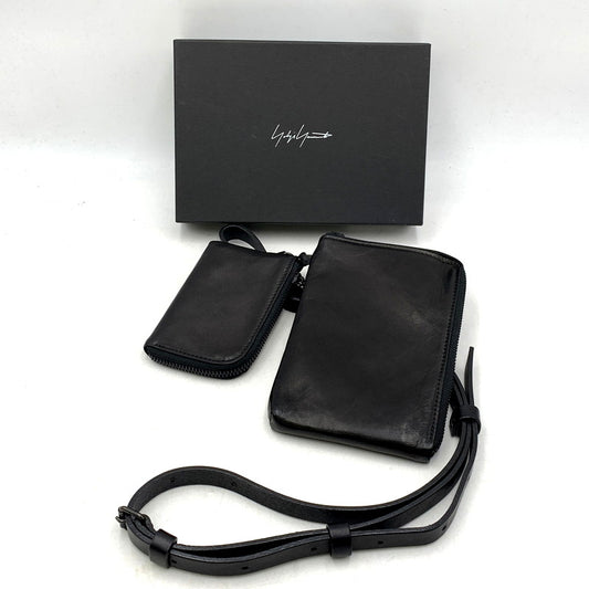 【中古品】【メンズ/レディース】 Yohji Yamamoto POUR HOMME ヨウジヤマモトプールオム 23SS SMARTPHONE MINI SHOULDER CASE HZ-A04-760-1-03 スマートフォン ミニショルダーケース 小物 服飾雑貨 188-250522-ay-14-izu カラー：ブラック 万代Net店