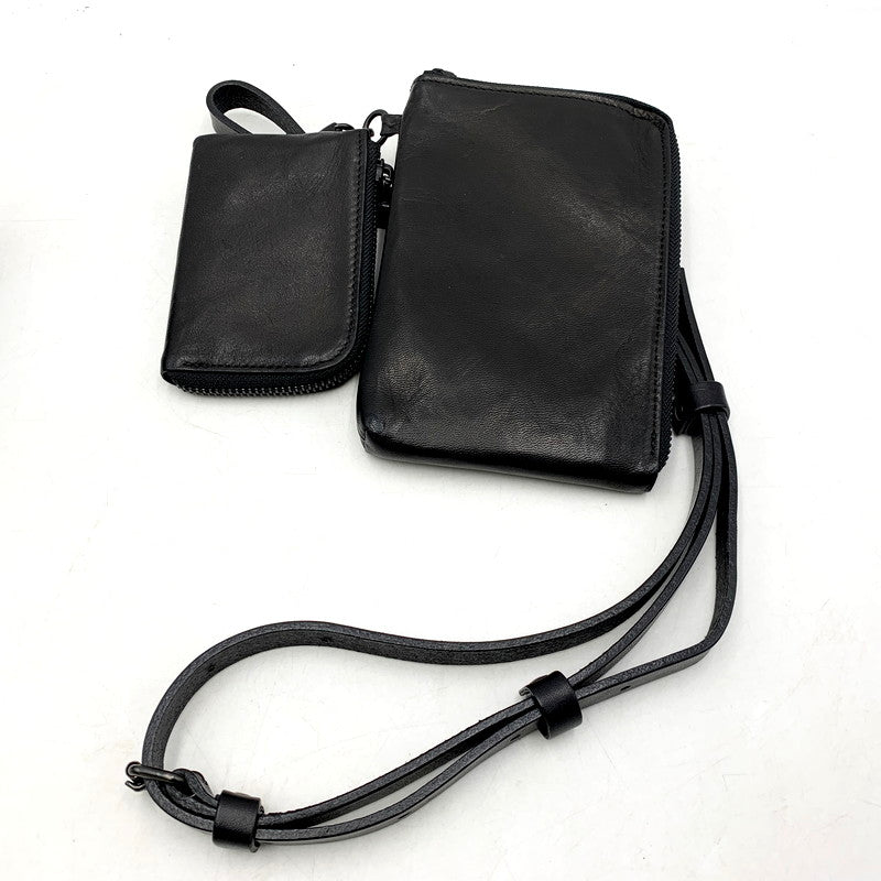 【中古品】【メンズ/レディース】 Yohji Yamamoto POUR HOMME ヨウジヤマモトプールオム 23SS SMARTPHONE MINI SHOULDER CASE HZ-A04-760-1-03 スマートフォン ミニショルダーケース 小物 服飾雑貨 188-250522-ay-14-izu カラー：ブラック 万代Net店