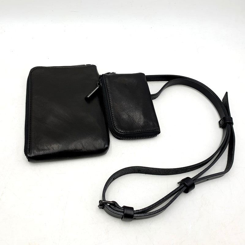 【中古品】【メンズ/レディース】 Yohji Yamamoto POUR HOMME ヨウジヤマモトプールオム 23SS SMARTPHONE MINI SHOULDER CASE HZ-A04-760-1-03 スマートフォン ミニショルダーケース 小物 服飾雑貨 188-250522-ay-14-izu カラー：ブラック 万代Net店