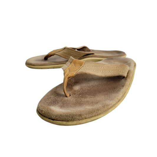 【中古品】【メンズ】 SUEDE THONG スエード トング サンダル シューズ 靴 164-250525-as-01-izu サイズ：8 カラー：ベージュ系 万代Net店