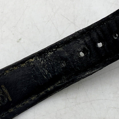 【現状渡し品】【メンズ/レディース】 LONGINES ロンジン ROUND FACE QUARTS 24742139 ラウンドフェイス ゴールド文字盤 腕時計 197-250522-ay-17-izu カラー：ブラック×ゴールド 万代Net店