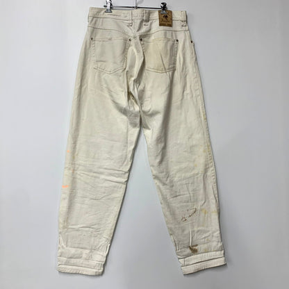 【現状渡し品】【メンズ】 DIESEL ディーゼル BUTTON FLY BUGGY DENIM PANTS ボタンフライ バギーデニムパンツ イタリア製 ボトムス 152-250527-as-28-izu サイズ：36 カラー：ホワイト 万代Net店