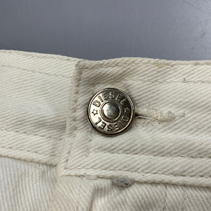 【現状渡し品】【メンズ】 DIESEL ディーゼル BUTTON FLY BUGGY DENIM PANTS ボタンフライ バギーデニムパンツ イタリア製 ボトムス 152-250527-as-28-izu サイズ：36 カラー：ホワイト 万代Net店
