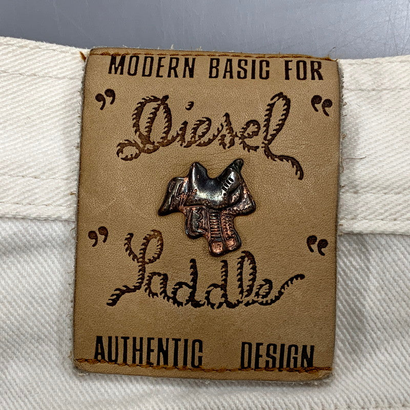 【現状渡し品】【メンズ】 DIESEL ディーゼル BUTTON FLY BUGGY DENIM PANTS ボタンフライ バギーデニムパンツ イタリア製 ボトムス 152-250527-as-28-izu サイズ：36 カラー：ホワイト 万代Net店