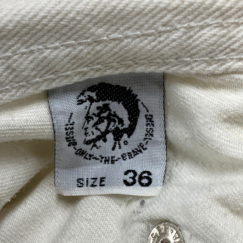 【現状渡し品】【メンズ】 DIESEL ディーゼル BUTTON FLY BUGGY DENIM PANTS ボタンフライ バギーデニムパンツ イタリア製 ボトムス 152-250527-as-28-izu サイズ：36 カラー：ホワイト 万代Net店